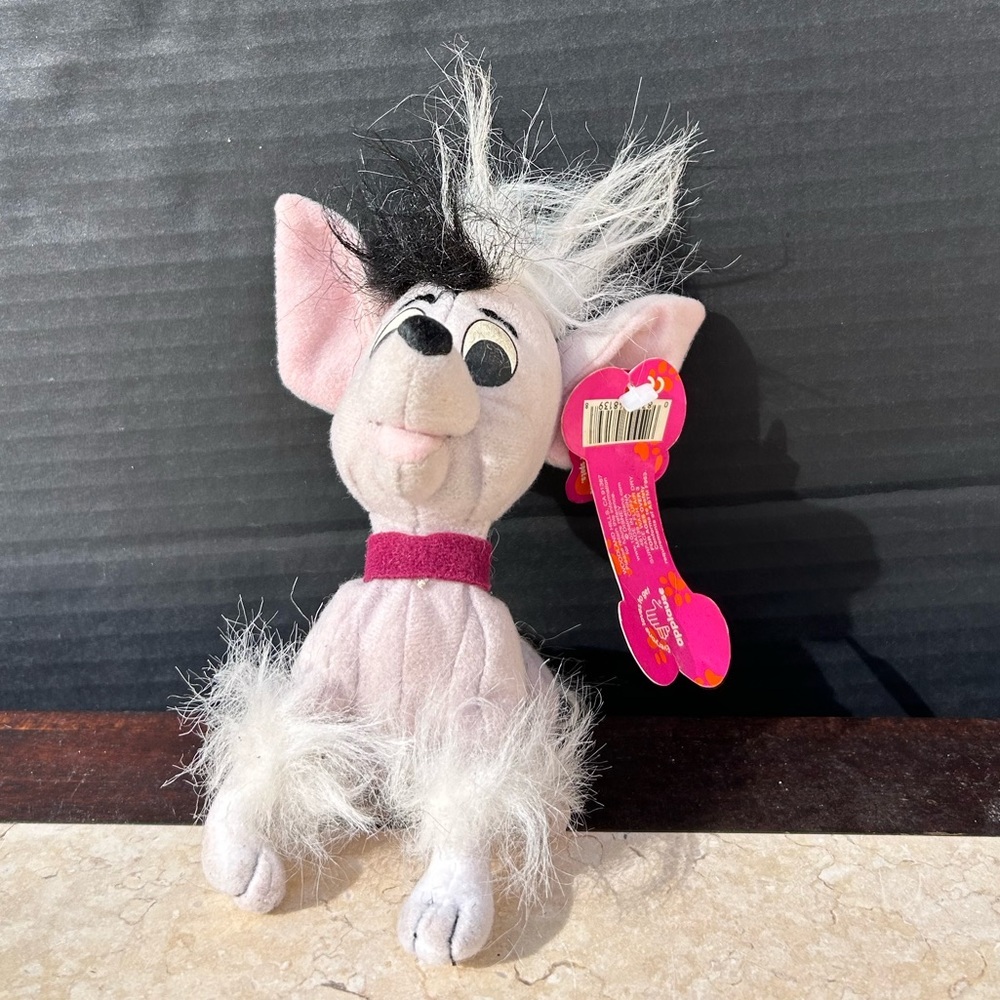 VTG Disney 102 Dalmatians Fluffy Cruella's Pet Puppy Dog Plush Toy 6"